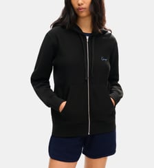Sweat zippé droit en coton signature Kenzo