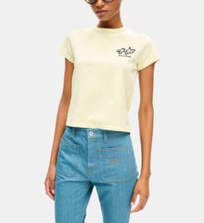 T-shirt droit coton notes de musique signature Kenzo