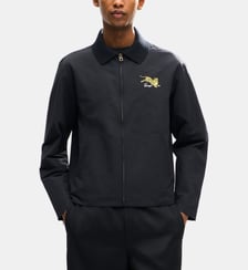 Veste courte droite zippée coton mélangé Kenzo