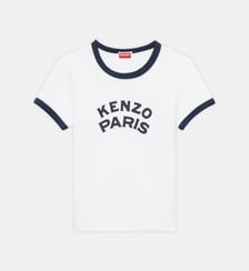 T-shirt ajusté en coton imprimé signature Kenzo