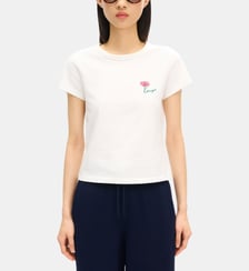 T-shirt Tulip ajusté en coton signature Kenzo