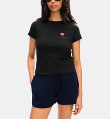 T-shirt Tulip ajusté en coton signature Kenzo
