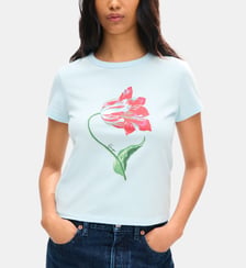 T-shirt ajusté en coton imprimé signature Kenzo