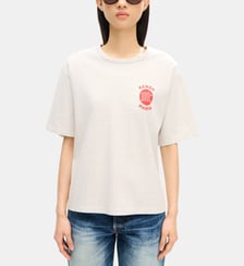 T-shirt droit en coton signature Kenzo
