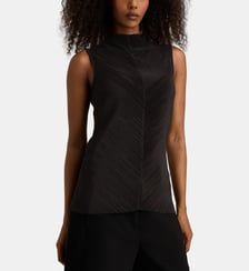 Top Plissé Mock  Calvin Klein