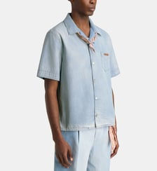 Chemisette jean droite foulard au col Marni