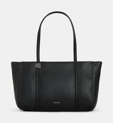 Sac cabas Emblem monogramme métal Calvin Klein