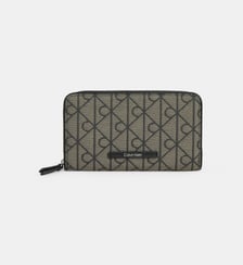 Compagnon zippé monogrammes Calvin Klein