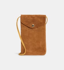 Etui téléphone cuir suédé Les Cléias