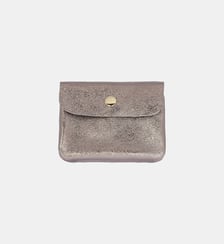 Porte-monnaie Twin en cuir Les Cléias