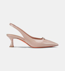 Escarpins sling back signature en cuir Santoni
