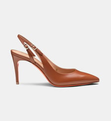 Escarpins sling back signature en cuir Santoni