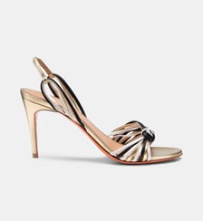 Sandales à talons en cuir signature Santoni