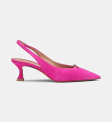 Escarpins sling back signature en cuir Santoni