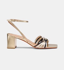 Sandales à talons en cuir signature Santoni