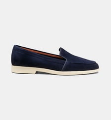 Mocassins en daim signature Santoni