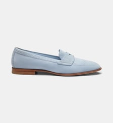 Mocassins Penny en daim Santoni