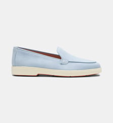 Mocassins en daim signature Santoni