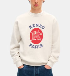 Sweat Paris Emblem droit en coton signature Kenzo
