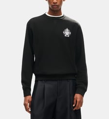 Sweat droit coton broderie signature Tour Eiffel Kenzo