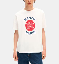 T-shirt Paris Emblem droit en coton signature Kenzo