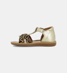 Sandales Poppy Xexe en cuir imprimé léapoard Pom D'Api
