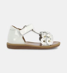 Sandales Poppy Flowers en cuir Pom D'Api