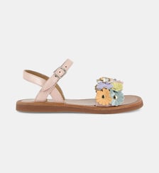 Sandales Plagette Multi Flo en cuir  Pom D'Api