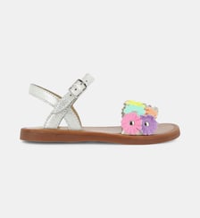 Sandales Plagette Multi Flo en cuir  Pom D'Api