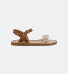 Sandales Plagette Ferns en cuir Pom D'Api