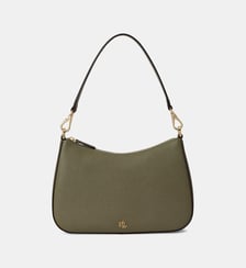 Sac moyen Danni cuir à hachure croisée singnature Lauren Ralph Lauren