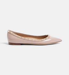 Ballerines Rockstud vernies en cuir Valentino Garavani