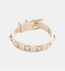 Bracelet Rockstud fermeture à boucle en cuir Valentino Garavani