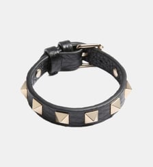 Bracelet Rockstud fermeture à boucle en cuir Valentino Garavani