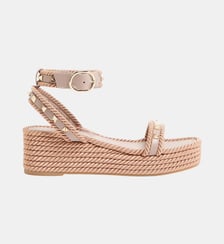 Sandales plateforme Rockstud en cuir Valentino Garavani