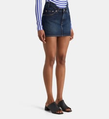 La Mini Jupe en Jean Cintrée curvy Jean Paul Gaultier