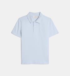 Polo droit monogramme en coton Calvin Klein