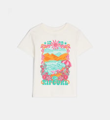 T-shirt droit Sunshine Squad Band coton Rip Curl