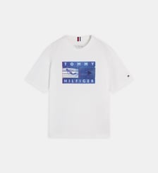T-shirt droit signature Tommy Hilfiger