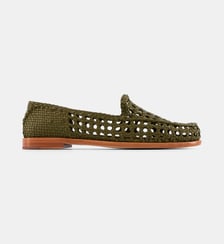 Mocassins Dolly XXL cuir tressé ajouré Dragon Diffusion