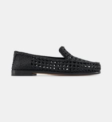 Mocassins Dolly XXL cuir tressé ajouré Dragon Diffusion