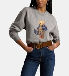 Sweat droit en coton mélangé signature Polo Ralph Lauren