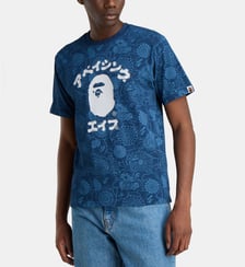 T-shirt droit College logo coton A BATHING APE ®