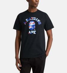 T-shirt droit College universitaire camouflage coton A BATHING APE ®