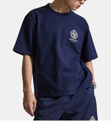 T-shirt droit imprimé signature Polo Ralph Lauren