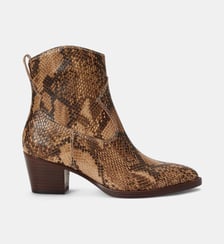 Bottines Harpher en cuir façon python Lauren Ralph Lauren