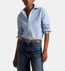 Chemise Oxford droite en coton signature Polo Ralph Lauren