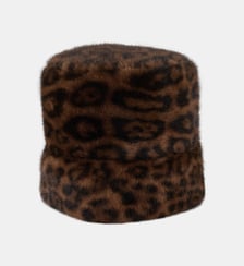 Chapeau cloche Haya façon léopard Galeries Lafayette
