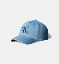 Casquette coton denim monogramme Calvin Klein