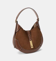 Sac Mini Shoulder Polo ID daim et cuir signature Polo Ralph Lauren